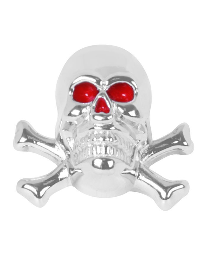 CR. DIE CAST SKULL LICENSE PLATE BOLT W/BONE