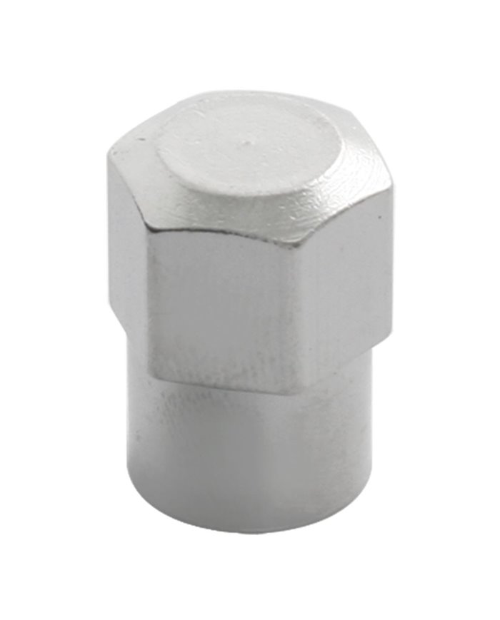 CR. HEX NUT STYLE VALVE CAP, SET OF 4