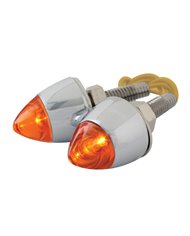 AMBER LED LIGHTED BULLET FASTENER SET W/CR. HOUSING AMBER LED LIGHTED BULLET FASTENER SET W/CR. HOUSING