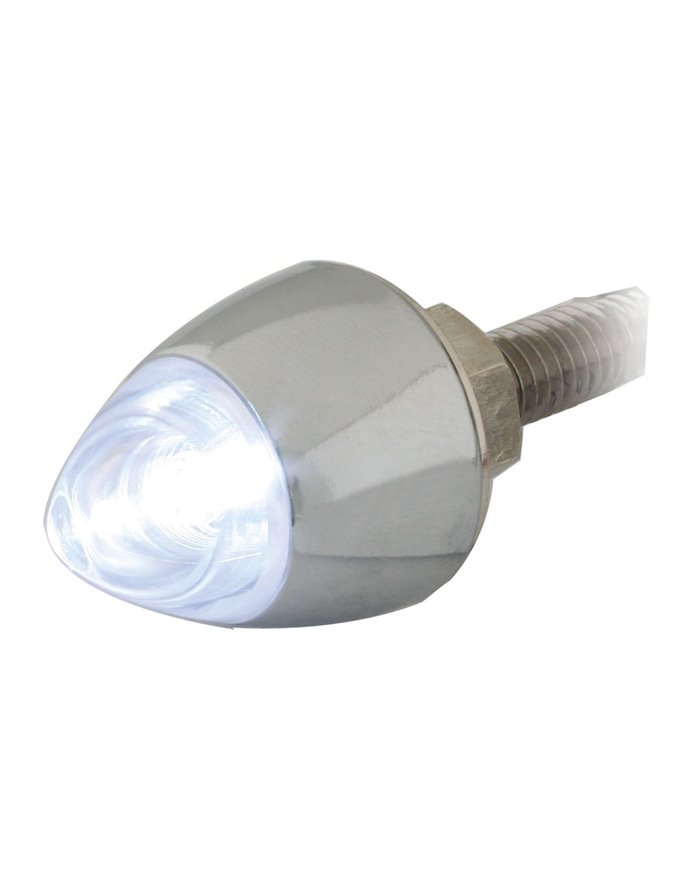 WHITE LED LIGHTED BULLET FASTENER SET W/CR. HOUSING