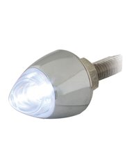 WHITE LED LIGHTED BULLET FASTENER SET W/CR. HOUSING