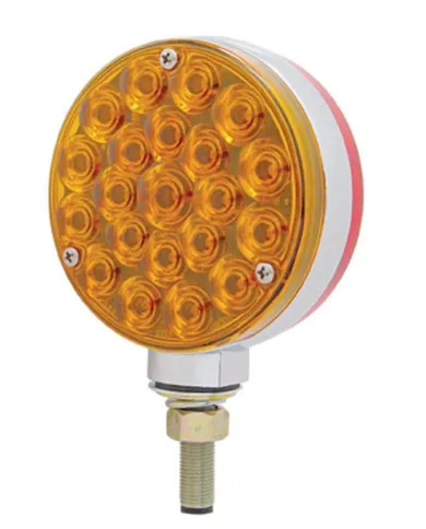 UP38103-42 LED Double Face Turn Signal Light - Amber & Red LED/Amber & Red Lens