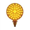 UP38113-88 LED Single Stud Double Face Turn Signal Light - Amber & Red LED/Amber & Red Lens