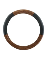 18" DELUXE STEERING WHEEL CVR BLK W/ DARK WOOD & HAND GRIPS 18" DELUXE STEERING WHEEL CVR BLK W/ DARK WOOD & HAND GRIPS