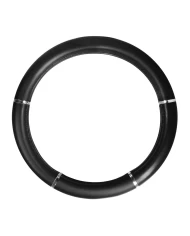 18" DELUXE STEERING WHEEL CVR FULL BLACK W/ CHROME TRIM 18" DELUXE STEERING WHEEL CVR FULL BLACK W/ CHROME TRIM