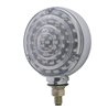 UP38114-88 LED Single Stud Double Face Turn Signal Light - Amber & Red LED/Clear Lens