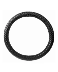 18" DELUXE STEERING WHEEL CVR FULL BLACK CROSS GRIDS 18" DELUXE STEERING WHEEL CVR FULL BLACK CROSS GRIDS