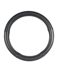 18" DELUXE STEERING WHEEL CVR FULL BLACK W/ BLUE STITCHING 18" DELUXE STEERING WHEEL CVR FULL BLACK W/ BLUE STITCHING