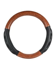 18" DELUXE+ STEERING WHEEL CVR LIGHT WOOD W/BLACK COMFORT PAD 18" DELUXE+ STEERING WHEEL CVR LIGHT WOOD W/BLACK COMFORT PAD