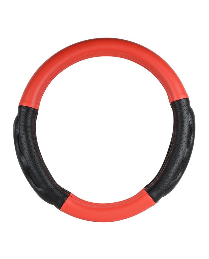 18" DELUXE+ STEERING WHEEL CVR MATTE RED W/BLACK COMFORT PAD 18" DELUXE+ STEERING WHEEL CVR MATTE RED W/BLACK COMFORT PAD