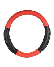 18" DELUXE+ STEERING WHEEL CVR MATTE RED W/BLACK COMFORT PAD 18" DELUXE+ STEERING WHEEL CVR MATTE RED W/BLACK COMFORT PAD