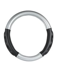 18" DELUXE+ STEERING WHEEL CVR SILVER CARBON W/COMFORT PAD 18" DELUXE+ STEERING WHEEL CVR SILVER CARBON W/COMFORT PAD