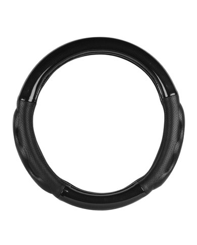 18" DELUXE+ STEERING WHEEL CVR BLACK CARBON W/COMFORT PAD 18" DELUXE+ STEERING WHEEL CVR BLACK CARBON W/COMFORT PAD