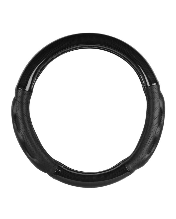 18" DELUXE+ STEERING WHEEL CVR BLACK CARBON W/COMFORT PAD 18" DELUXE+ STEERING WHEEL CVR BLACK CARBON W/COMFORT PAD