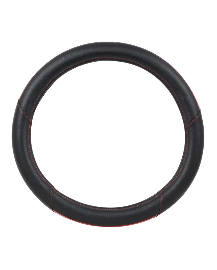 18" DELUXE STEERING WHEEL CVR CENTER RED & BLACK 18" DELUXE STEERING WHEEL CVR CENTER RED & BLACK