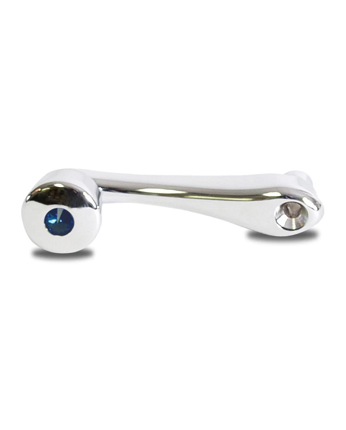 CR WINDOW CRANK W/BLUE CRYSTAL SLOT ADAPTER- PETE, KW, INT'L