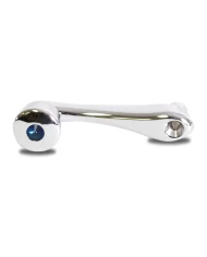 CR WINDOW CRANK W/BLUE CRYSTAL SLOT ADAPTER- PETE, KW, INT'L