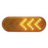 UP38143B-36 LED 6" Oval Sequential Light (Turn Signal)- Amber LED/Amber Lens (Bulk)