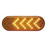 UP38143B-36 LED 6" Oval Sequential Light (Turn Signal)- Amber LED/Amber Lens (Bulk)