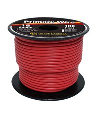 RED 16GA PRIMARY WIRE, 100FT ROLL W/ SPOOL RED 16GA PRIMARY WIRE, 100FT ROLL W/ SPOOL