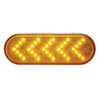 UP38143B-36 LED 6" Oval Sequential Light (Turn Signal)- Amber LED/Amber Lens (Bulk)