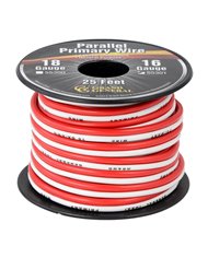 16GA PARALLEL PRIMARY WIRE, 2 WIRES, 25FT/ROLL