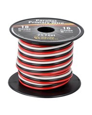 18GA PARALLEL PRIMARY WIRE, 3 WIRES, 25FT/ROLL