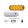UP38143BAK-36 LED 6" Oval Sequential Light (Turn Signal) Kit - Amber LED/Amber Lens