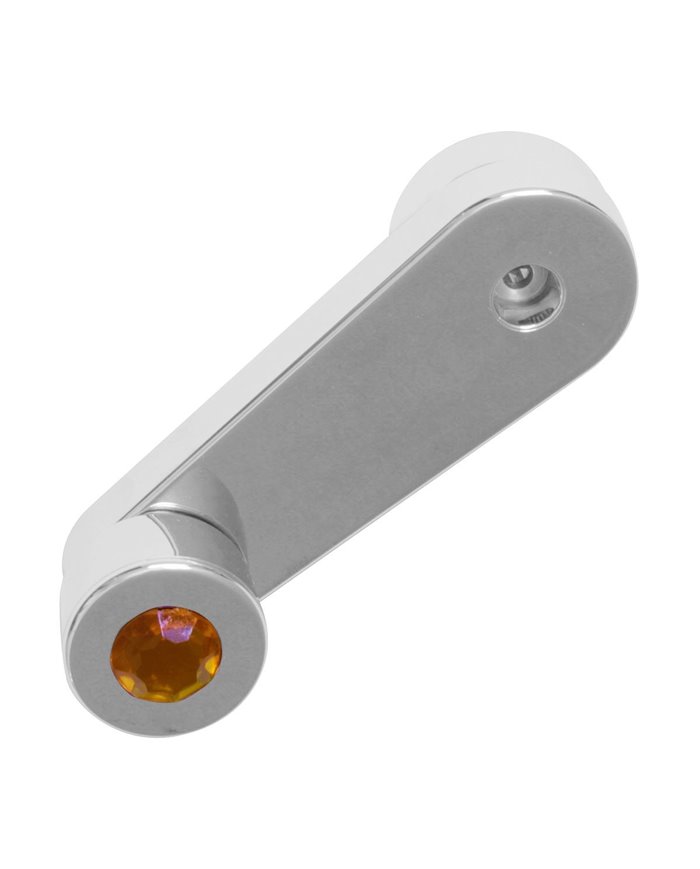 CR. PLASTIC WINDOW CRANK W/ AMBER JEWEL FOR FREIGHTLINER
