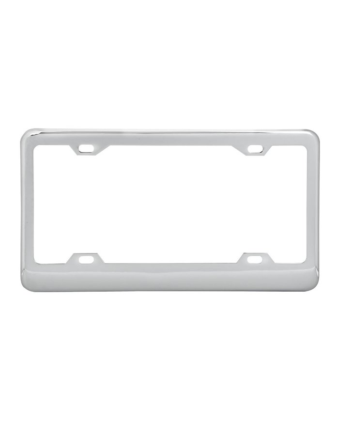 CR. LICENSE PLATE FRAMES, WIDE BOTTOM, 4 HOLES