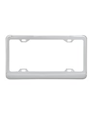 CR. LICENSE PLATE FRAMES, WIDE BOTTOM, 4 HOLES