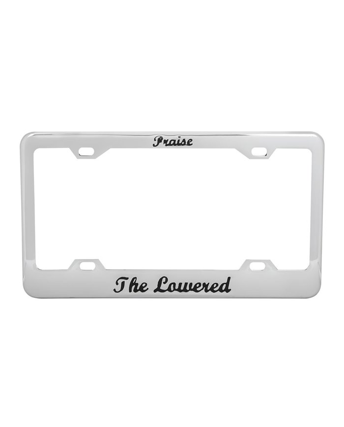 CR. "PRAISE THE LOWERED" LICENSE PLATE FRAME - 4HOLES CR. "PRAISE THE LOWERED" LICENSE PLATE FRAME - 4HOLES