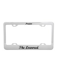 CR. "PRAISE THE LOWERED" LICENSE PLATE FRAME - 4HOLES CR. "PRAISE THE LOWERED" LICENSE PLATE FRAME - 4HOLES