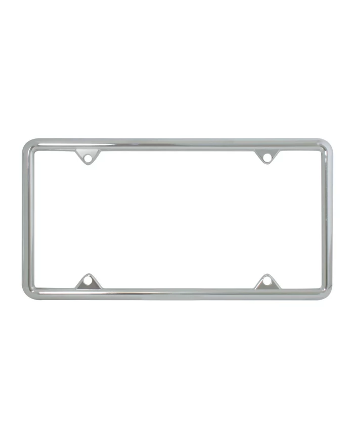 CR. DIE CAST LICENSE PLATE FRAME, PLAIN, 4 HOLES CR. DIE CAST LICENSE PLATE FRAME, PLAIN, 4 HOLES