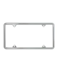 CR. DIE CAST LICENSE PLATE FRAME, PLAIN, 4 HOLES CR. DIE CAST LICENSE PLATE FRAME, PLAIN, 4 HOLES