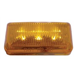 UP38158-6 LED Rectangular Light (Clearance/Marker) - Amber LED/Amber Lens