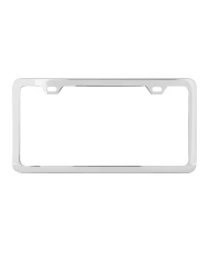 CR. LICENSE PLATE FRAME, PLAIN 9/16", 2 HOLES CR. LICENSE PLATE FRAME, PLAIN 9/16", 2 HOLES