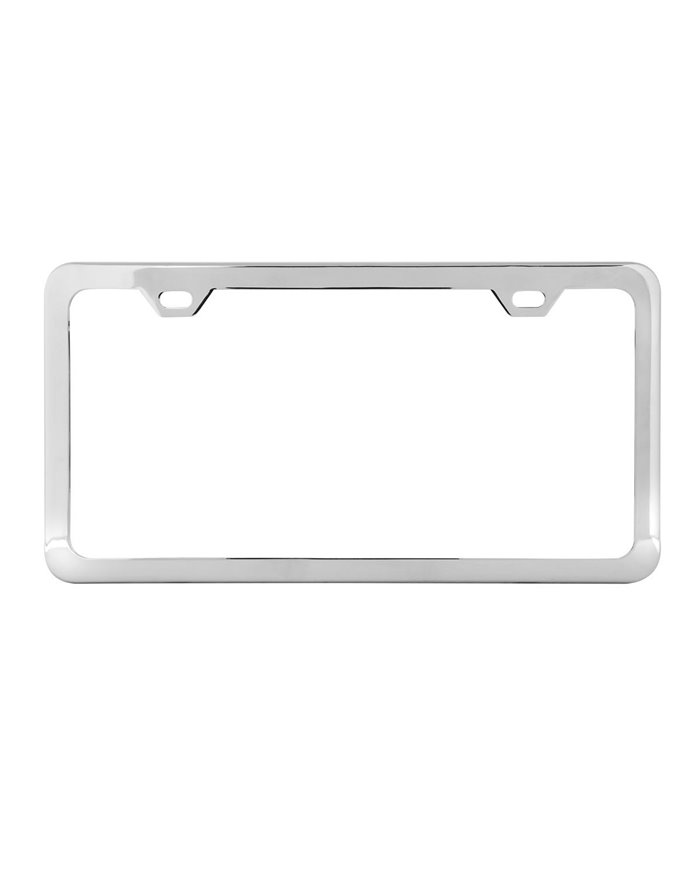 S.S. LICENSE PLATE FRAME,PLAIN 9/16", 2 HOLES