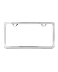 S.S. LICENSE PLATE FRAME,PLAIN 9/16", 2 HOLES