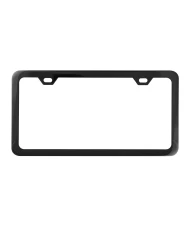 SEMI-GLOSS BLACK POWDER COATED LICENSE FRAME 9/16", 2 HOLES SEMI-GLOSS BLACK POWDER COATED LICENSE FRAME 9/16", 2 HOLES