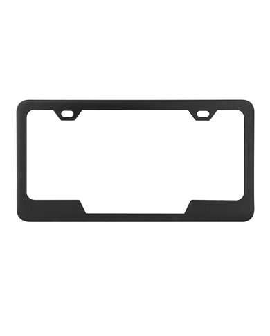 FLAT/MATTE BLACK POWDER COATED FRAME, BOTTOM CTR CUT, 2 HOLES FLAT/MATTE BLACK POWDER COATED FRAME, BOTTOM CTR CUT, 2 HOLES
