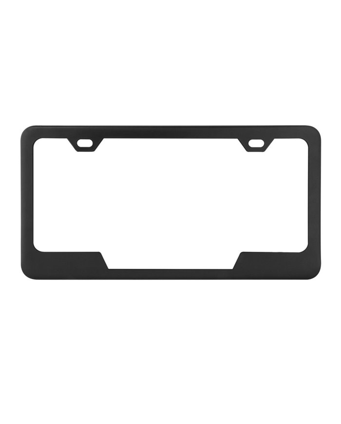 FLAT/MATTE BLACK POWDER COATED FRAME, BOTTOM CTR CUT, 2 HOLES FLAT/MATTE BLACK POWDER COATED FRAME, BOTTOM CTR CUT, 2 HOLES