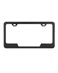 FLAT/MATTE BLACK POWDER COATED FRAME, BOTTOM CTR CUT, 2 HOLES FLAT/MATTE BLACK POWDER COATED FRAME, BOTTOM CTR CUT, 2 HOLES