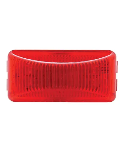 UP38159-6 LED Rectangular Light (Clearance/Marker) - Red LED/Red Lens