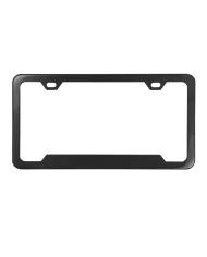 SEMI-GLOSS BLACK POWDER COATED FRAME,BOTTOM CTR RAISED,2 HOLE SEMI-GLOSS BLACK POWDER COATED FRAME,BOTTOM CTR RAISED,2 HOLE