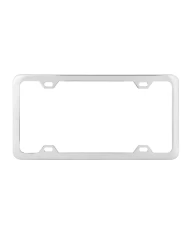 S.S. LICENSE PLATE FRAME,PLAIN 9/16", 4 HOLES