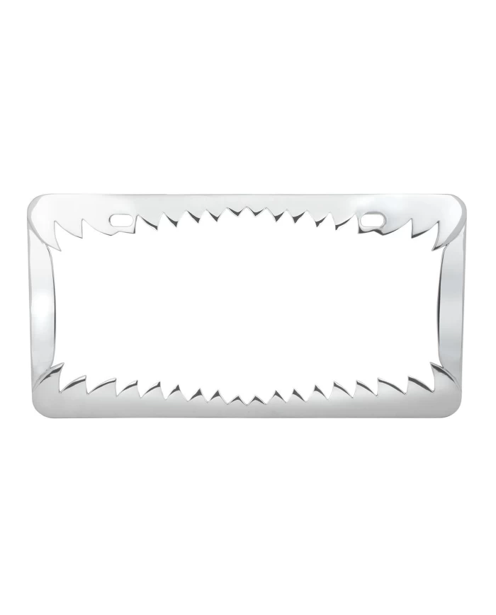 CR. SHARK TEETH LICENSE PLATE FRAME, 2 HOLES