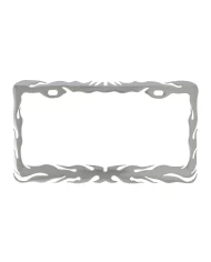 CR. FLAME STYLE LICENSE PLATE FRAME, 2 HOLES