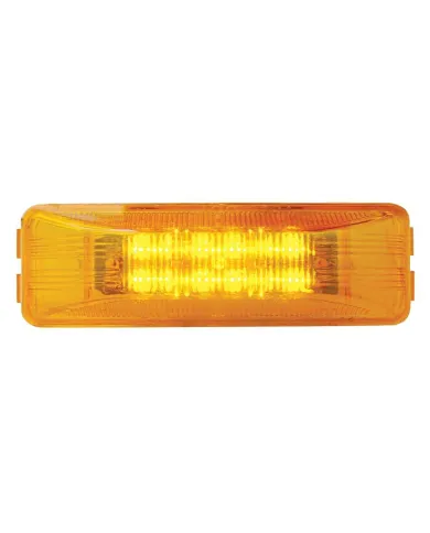 UP38161-12 LED Rectangular Light (Clearance/Marker) - Amber LED/Amber Lens