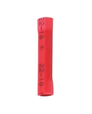 RED BUTT CONNECTOR 22-18GA, 10PCS/PK